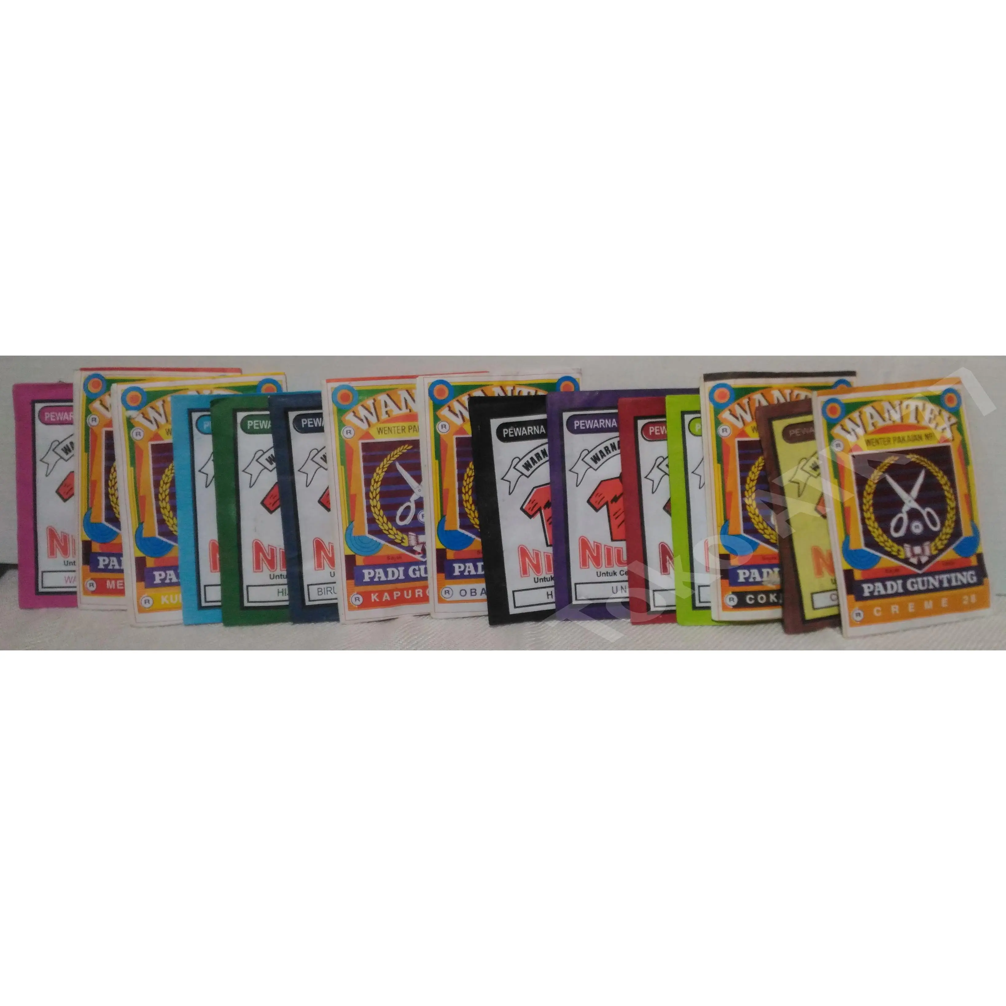 Wantex Wenter Padi Gunting Nilon Celup Pakaian Abu abu Abu-abu Biru Muda Tua Coklat Cokelat Muda Tua Ijo Hijau Muda Toska Tosca Tua Hitam Crem Cream Krem Kream Kuning Merah Ati Maroon Marun Burgundy Burgundi Orange Oranye Oren Pink Putih Ungu READY STOCK