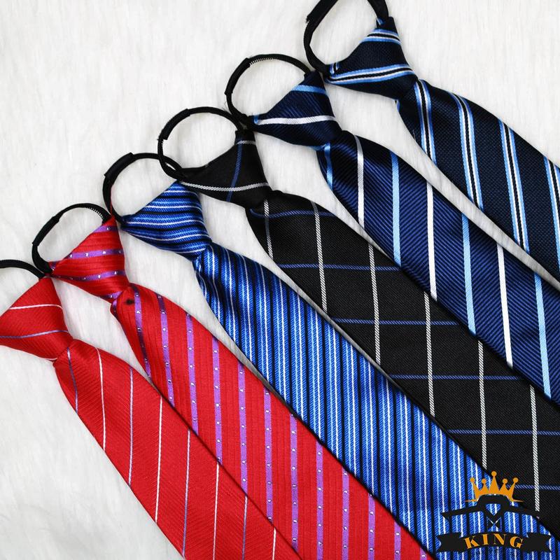 Cà vạt nam KING caravat công sở và chú rể thắt sẵn bản nhỏ 6cm hàn quốc thời trang lịch lãm giá rẻ C020