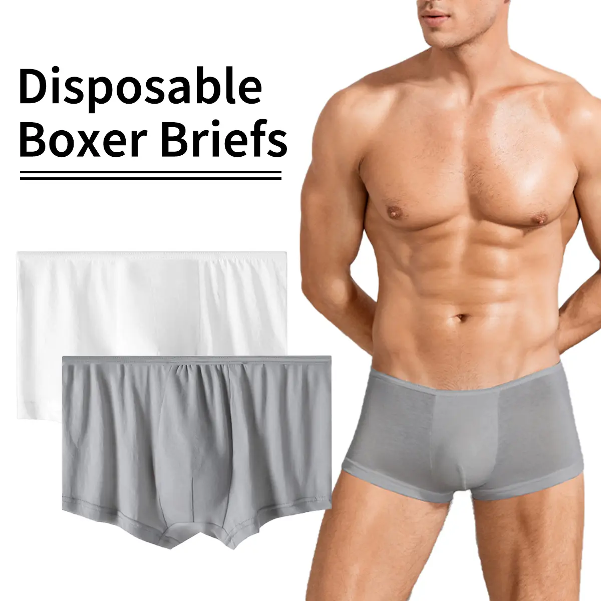 Men's disposable underwear, boxer shorts, travel portable underwear, fitness swimming sports underwear