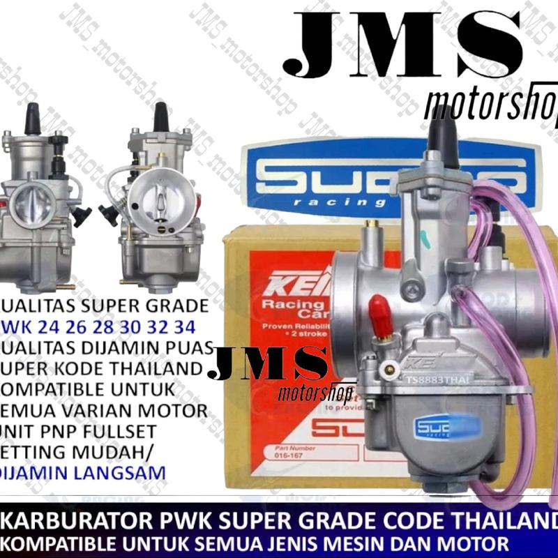 {COD} KARBU CARBURATOR KEIHIN SUDCO PWK 24 26 28 30 32 34 UNIVERSAL UNTUK SEMUA MOTOR EASY SETTING 1