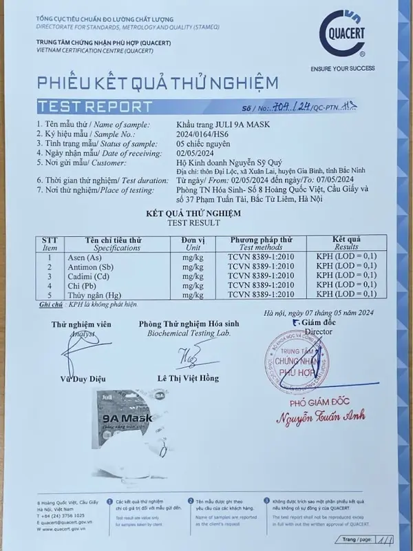 [ Mua 100c tặng 20c 5D] Khẩu trang 9A JULI 5 lớp kháng khuẩn,chống nắng,dày dặn che kín khuôn mặt-KT9A3 1