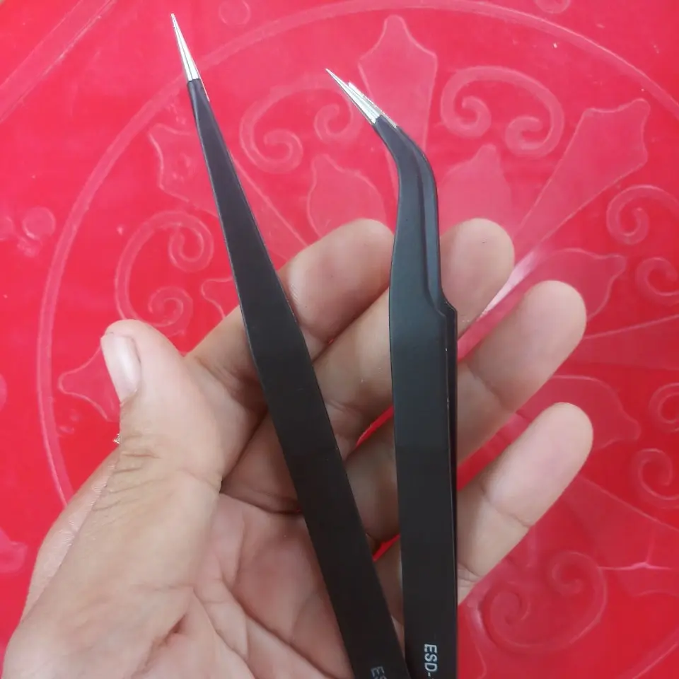 Nhíp đầu nhọn. Gắp buị, đá to và lông yến