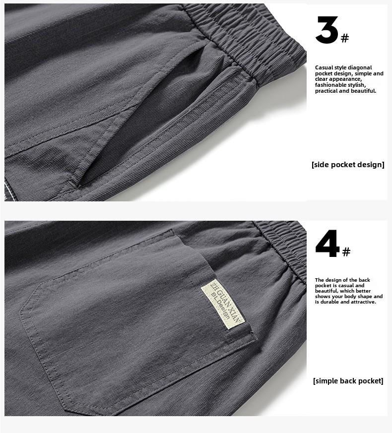 Product Introduction of Men's summer shorts, loose and comfortable, knee-length shorts for men, casual five-inch shorts, lightweight and comfortable. 12