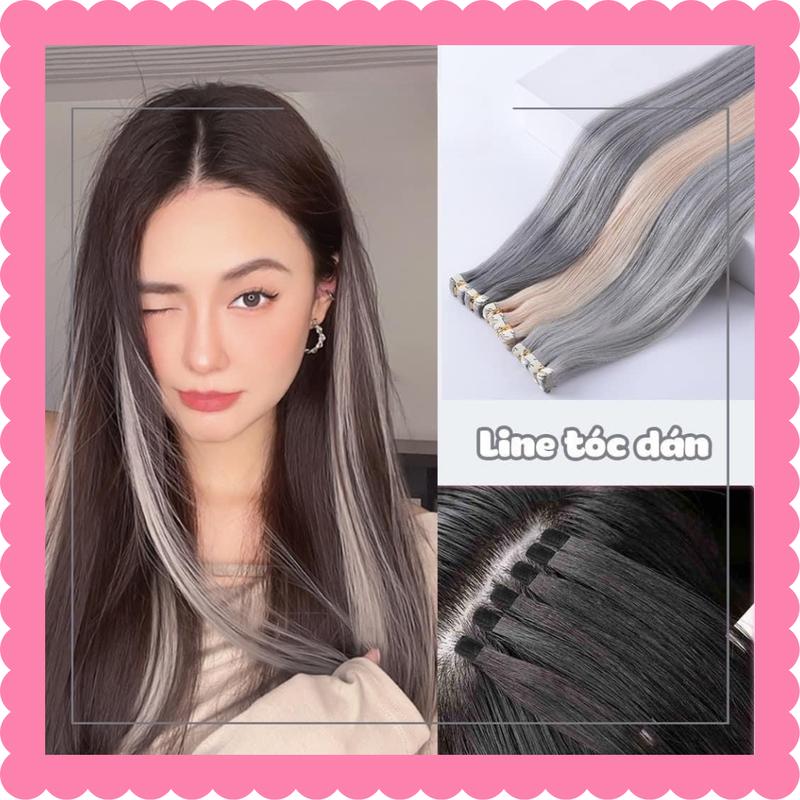 Tóc giả line dán Minota làm từ sợi protein tóc giả highlight nối dài tạo light tóc cho nữ T17