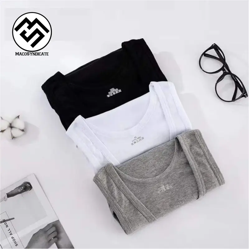 PAKET ISI 3 PCS kaos singlet cowok premium Katun rib Pria keren 1
