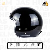 Gambar Helm Bogo List Chrome Black Glossy Custom - helm saja dari HelmPro Kota Bandung 2 Tokopedia