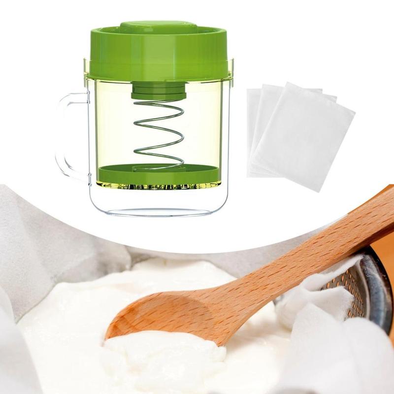 Greek Yogurt Strainer Kitchen Gadgets for Milk Yogurt Juice with Fine Mesh 6