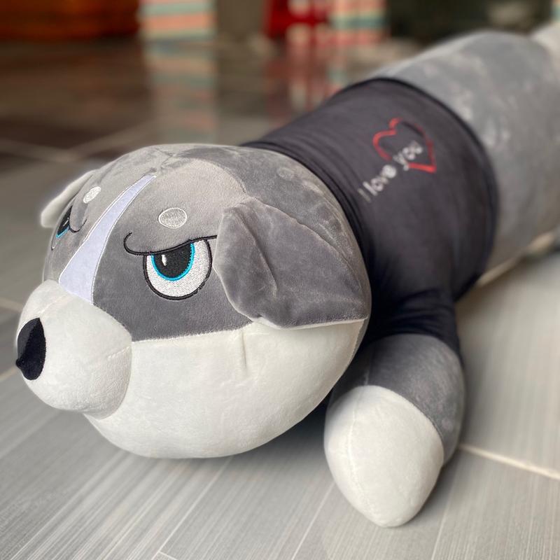 Gấu bông chó ngáo Husky vải lông mịn mềm êm có đủ size 1m m2 m6