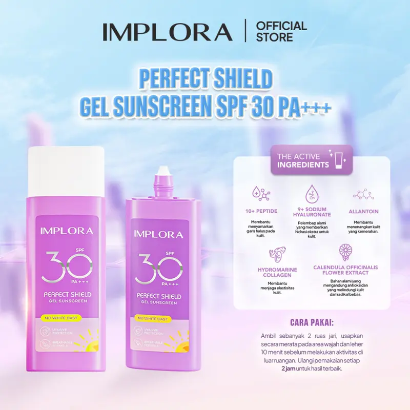 IMPLORA SUNSCREEN SPF 30 Perfect Shield Gel Sunscreen SPF 30 PA+++ 3