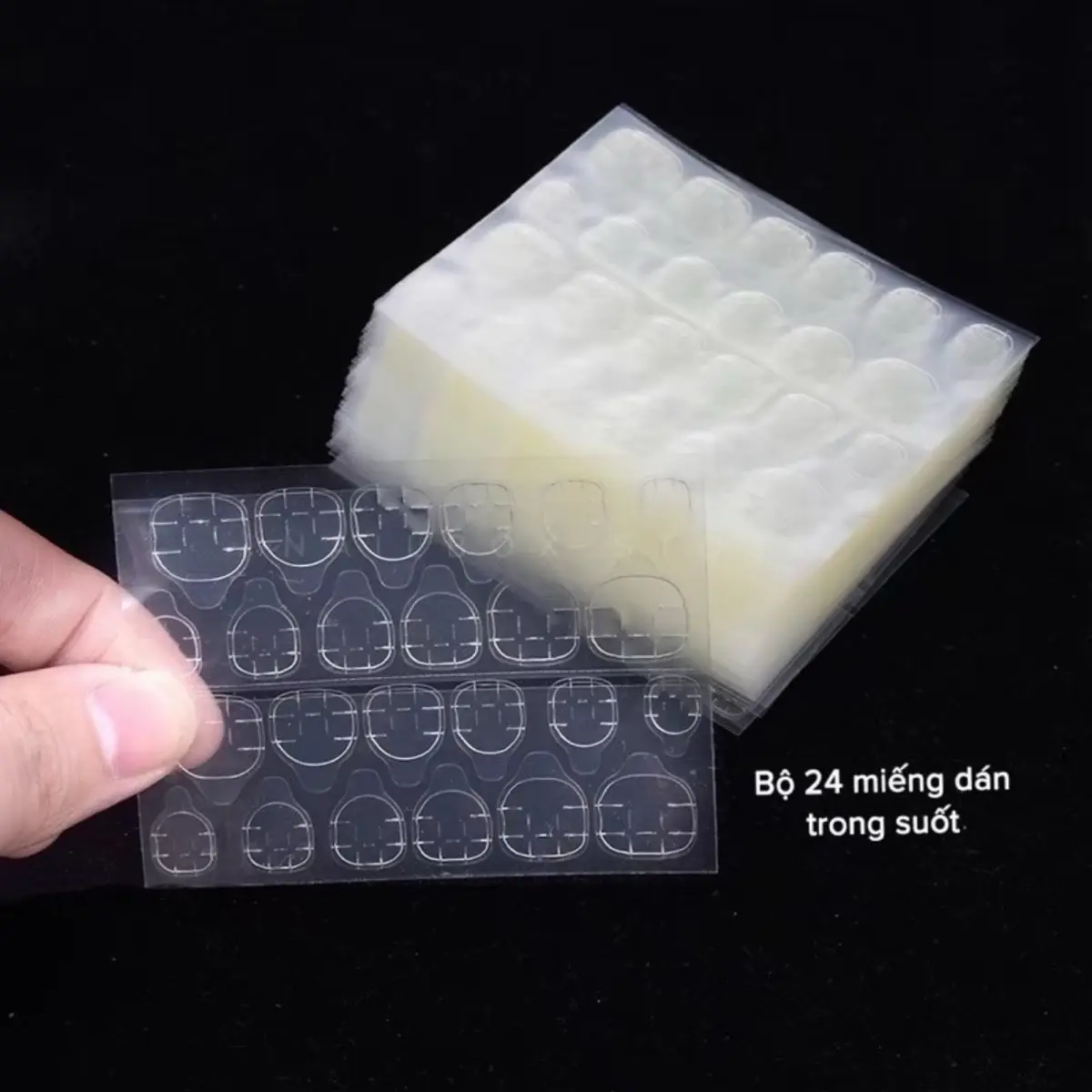 Miếng keo dán silicol cho móng giả 24 miếng