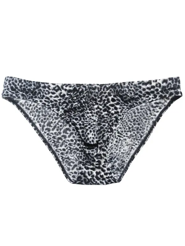 Men's Leopard Print Underwear, Breathable Comfortable Underwear for Daily Wear, Casual Men's Underwear for All Seasons 2