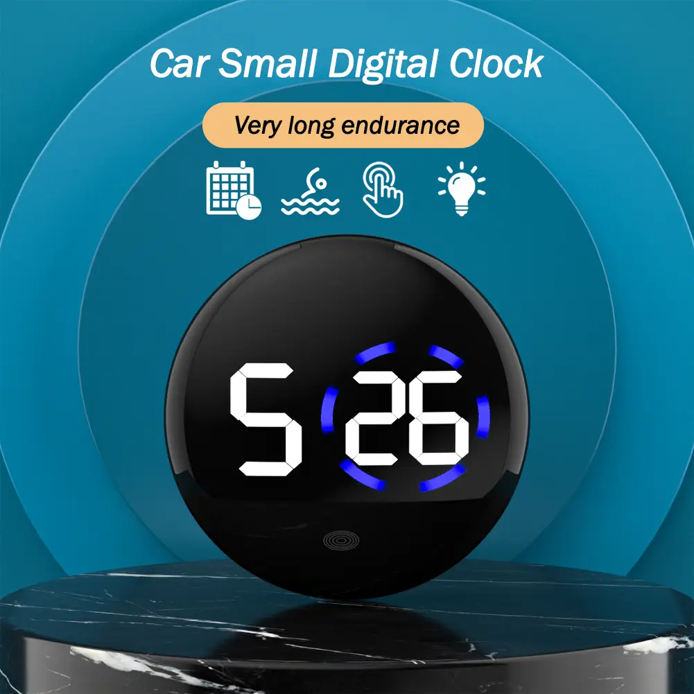 Car Interior Clock Watch Supplies Touch Screen Quartz Clock Automotive ...