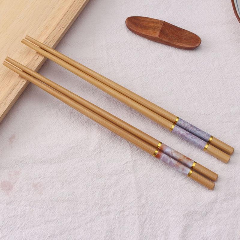 Đũa Tre Xuất Khẩu Nhật Vỉ 10 Đôi Đũa Vân Đá - Chế Tác Tinh Sảo - Bền Đẹp đũa  khử 2