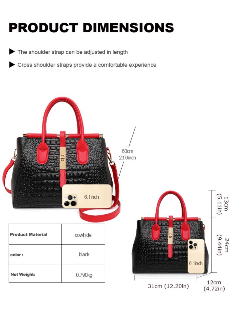 Product Introduction of Women's Fashionable Handbag with Adjustable Strap, Casual Versatile Zipper Shoulder Bag for Daily Used, Trendy High-quality Daily Commuting Bag, Girl Fashionable Shopping Purse 4