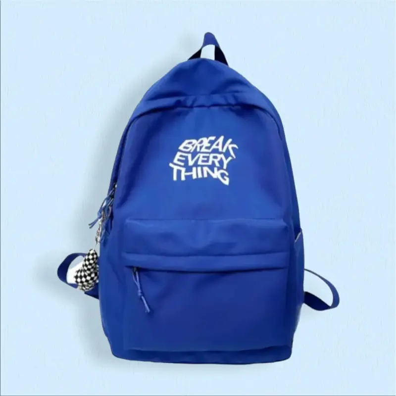 tas ransel distro tas ransel buat sekolah muat untuk sd smp sma murah sablon brak everythting Backpack Pria Wanita Hitam 3