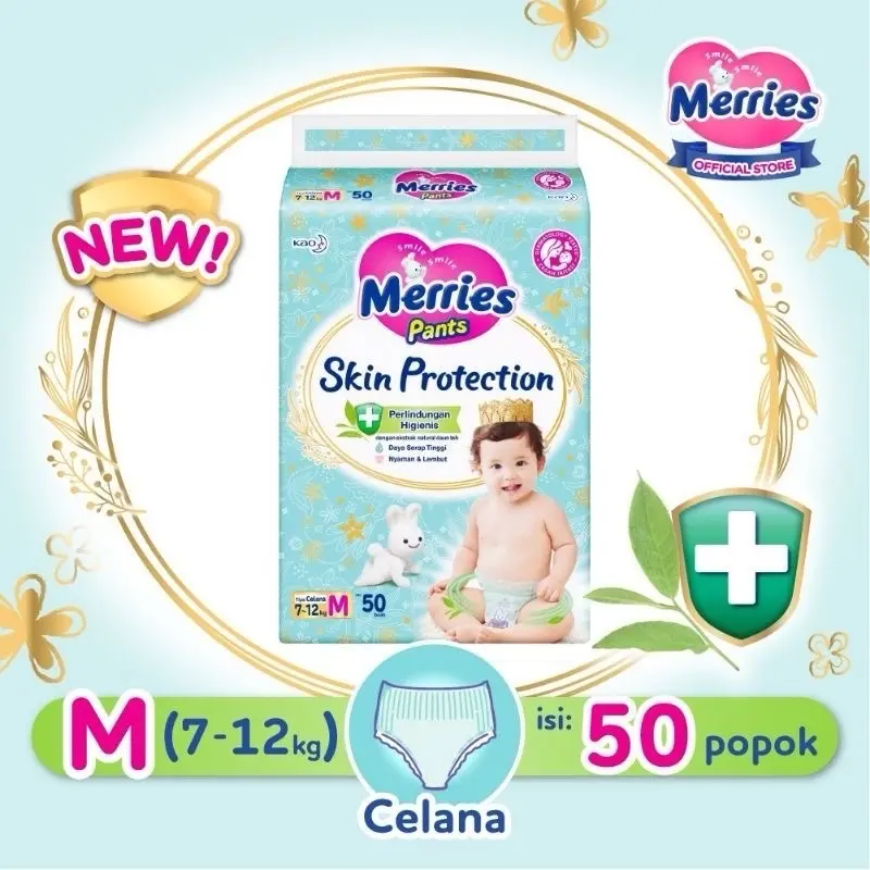 Merries Skin Protection M50 L44 Diapers