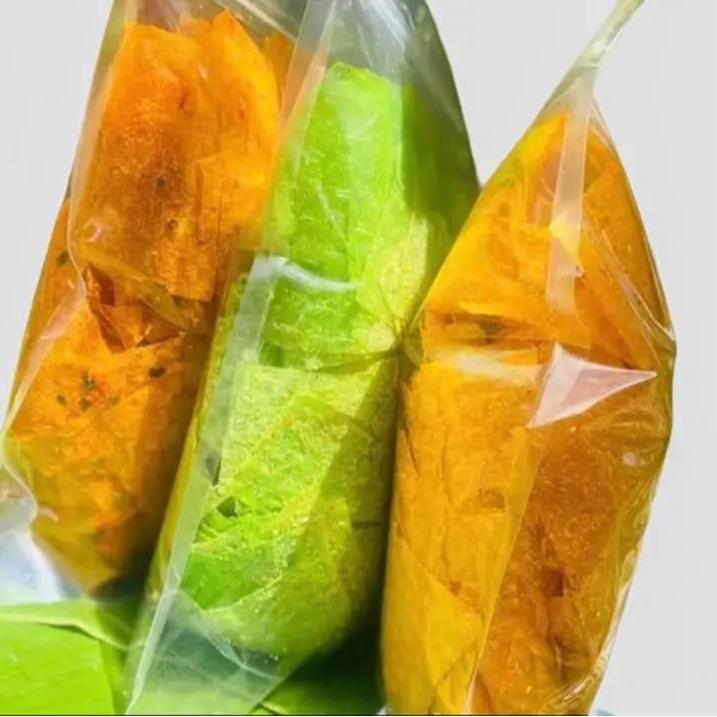 COMBO 3 BỊCH 900G BÁNH TRÁNG ( PHÔ MAI SỮA , PHÔ MAI TÉP HÀNH VÀ PHÔ MAI LÁ DỨA ) Ăn Vặt