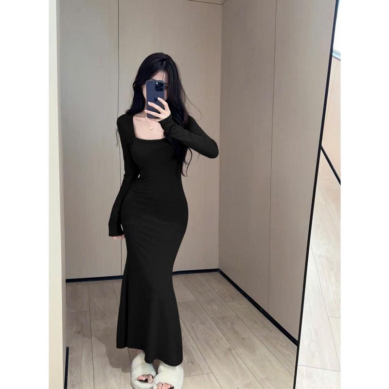 Đầm Body Nữ Tay Dài, Cổ Vuông Gợi Cảm, Phù Hợp Dự Tiệc TTGB0532 4