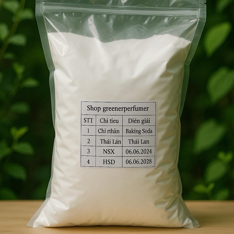   1kg  Baking soda tẩy rửa làm bánh Bột Soda tẩy rửa NaHCO3  Xuất xứ Ý Thái Lan. 