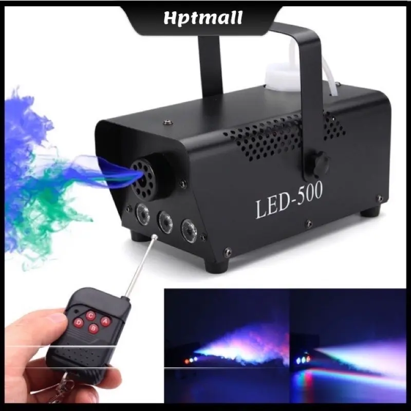 Máy Tạo Khói 500W sân khấu Karaoke,Sân Khấu Có Đèn Led Điều Khiển Không Dây