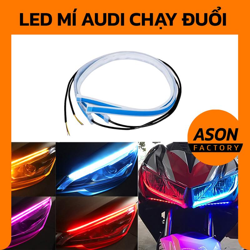 COMBO - Dây led mí Audi chạy đuổi cho xe máy, ô tô - Đèn led dẻo DC 12v - KHÔNG LẮP CHO XE ĐIỆN KỂ CẢ QUA HẠ ÁP