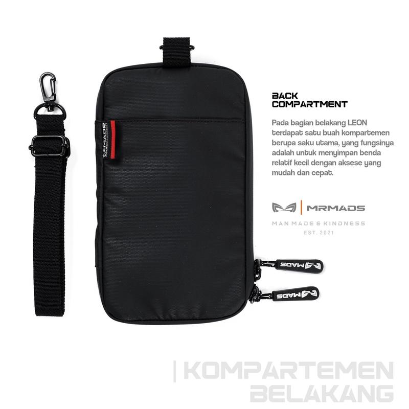 Mr Mads - Leon Hanging Wallet - Tas Slingbag Kecil - Tas Hp Dompet Waterproof Selempang Pria 4