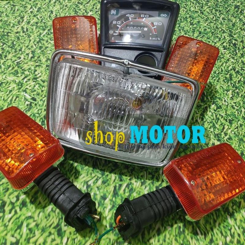 [CỰC ƯU ĐÃI] Cụm pha đèn trước - Bộ xi nhan Trước/ sau - Đồng hồ cơ xe CUB 82 2