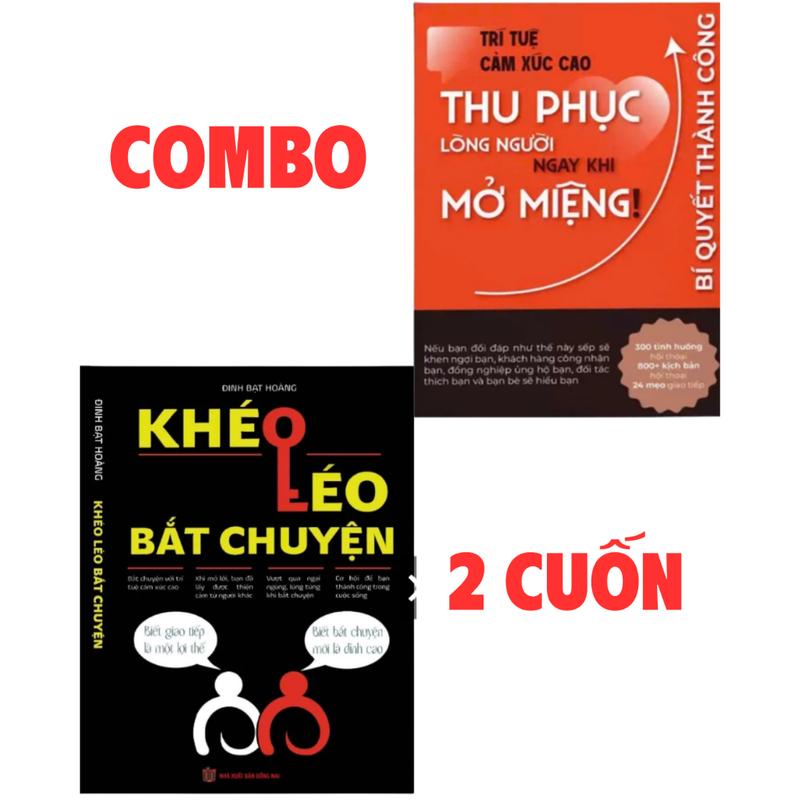 Combo 2 Quyển: Khéo Léo Bắt Chuyện + Thu Phục Lòng Người Ngay Khi Mở Miệng
