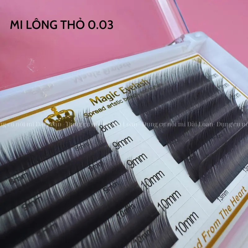 Mi khay lông thỏ 0.03 siêu mềm mại, dễ bắt keo Trang Điểm Women Cosmetic Mỹ Phẩm 3