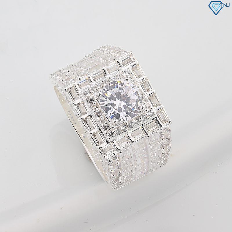 Nhẫn bạc nam đính full đá cao cấp NNA0769 - Trang Sức TNJ