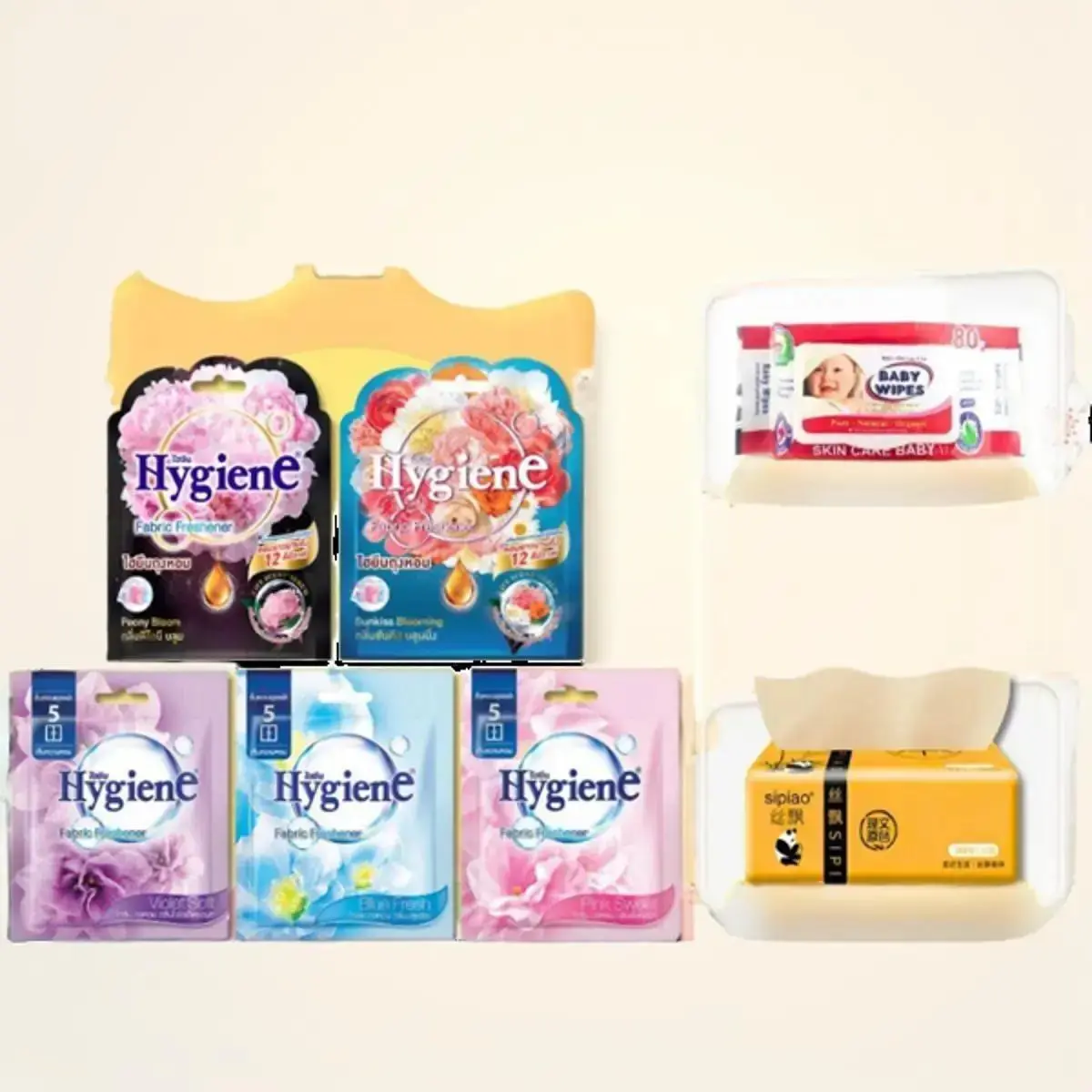 Túi Thơm Để Tủ Quần Áo Hygiene Thái Lan Thơm Phòng Treo Xe Phòng Ngủ Hương Hoa 8gr/9gr