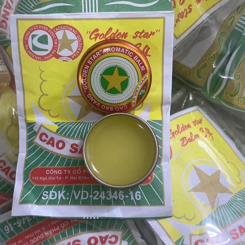    1 túi 10hộp  Dầu cù là cao sao vàng 3gr dược TW3 Hữu cơ Dầu mát xa 