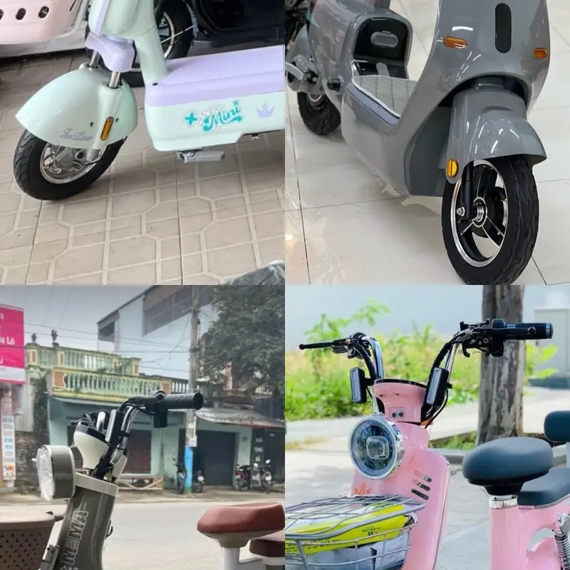 Lốp Không Săm 2.75-10 Bánh 10 inch Xe Đạp Điện VC VO K1, Vỏ Không Ruột Moka Phụ Tùng Xe Điện 6
