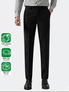 Quần Âu Nam Cạp Điều Chỉnh Vải Cotton Co Dãn 4 Chiều Chất Lượng Cao Form SlimFit