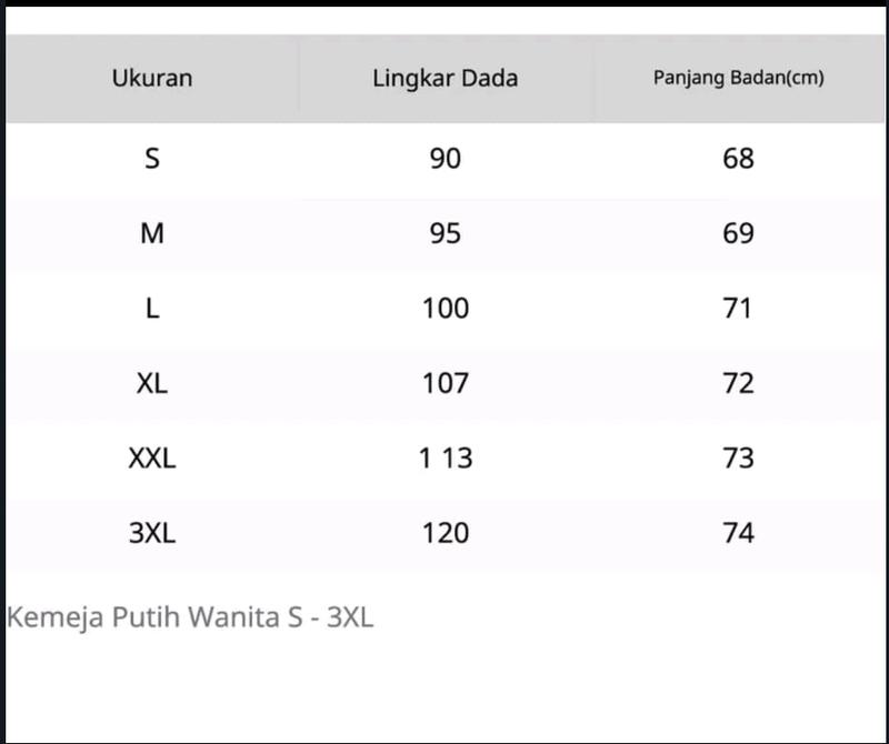 Product Introduction of Kemeja Putih List Hitam Atasan Putih Kantong Bawah Baju Seragam Kerja Putih Baju Dinas Putih Pns Wanita 0