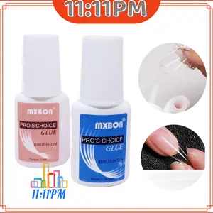 MxBon Nail Glue ORIGINAL / Lem Kuku Cair Palsu Lem Aksesoris Nail Art dengan brush kupal