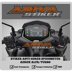 STIKER ANTI GORES SPIDOMETER AEROX ALPA, PELINDUNG SPIDOMETER AEROX ALPA/TURBO BAHAN TRANSPARAN