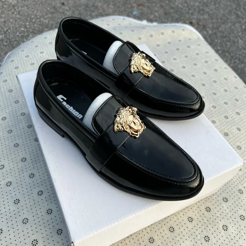Giày da bóng sang xịn mịn số lượng có hạn giày Nam Shoes Jean Loafer 3