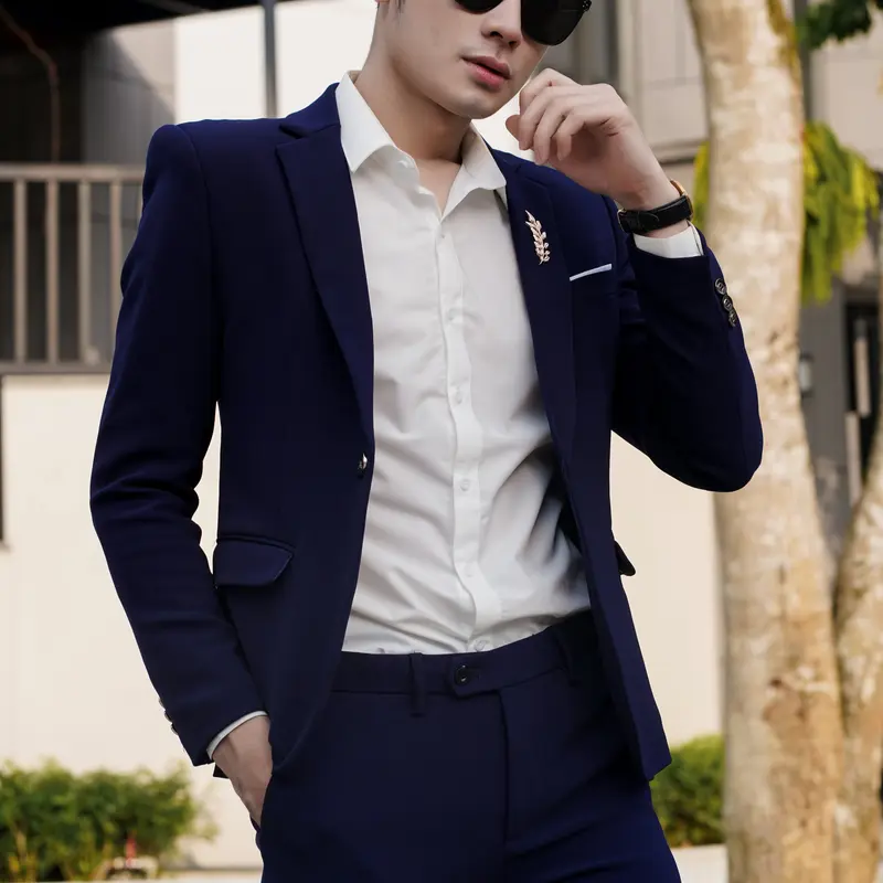 Bộ vest nam gồm 1 áo vest + 1 quần + 1 áo sơ mi (TẶNG kèm Cavat, phụ kiện cài Vest và 2 quần sip nam) chất tuyết mưa tây, ko nhăn, ko xù, ko bay màu 4