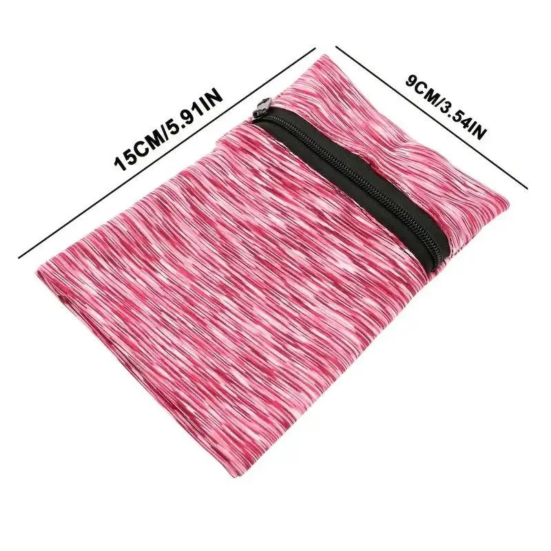 Outdoor Sports Wrist Bag with Zipper, 1 Count Elastic Wrist Storage Bag for Men & Women, Outdoor Running Accessories 1