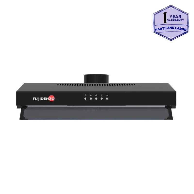 Fujidenzo 60 cm Range Hood RHU-602MB with Dual Filter and Double Turbo Motor