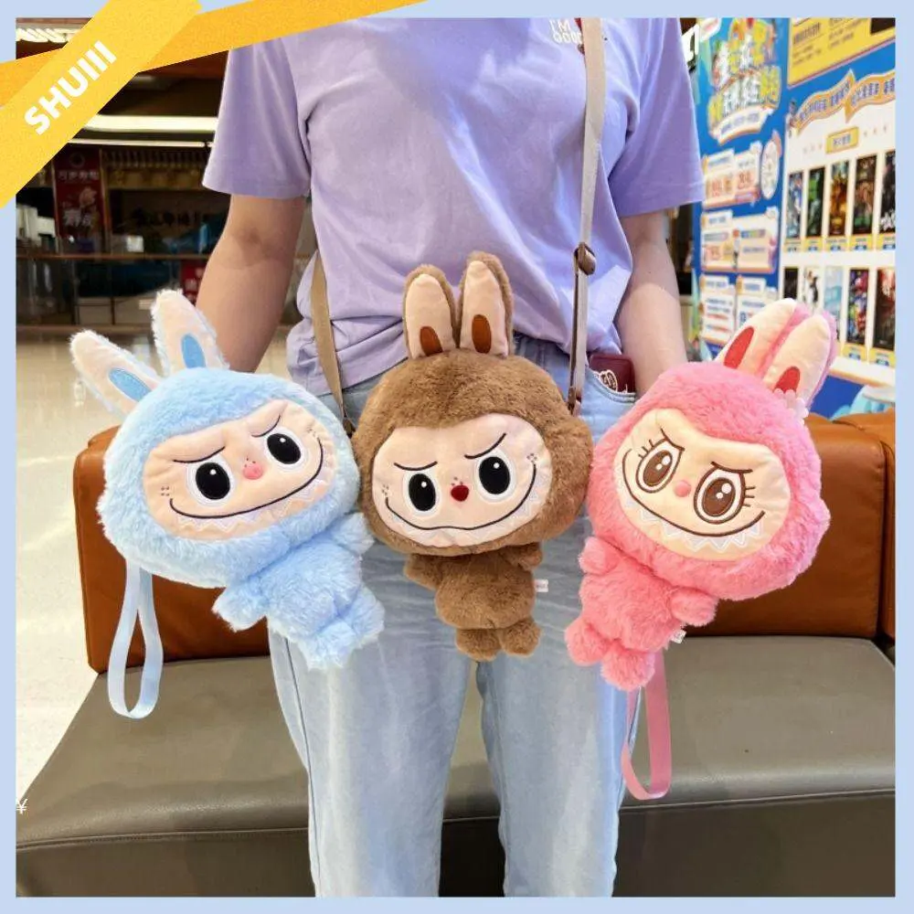 Beg Mewah Labubu Kartun, Comel dan Berwarna-warni, Beg Selempang, Berkapasiti Besar, Dompet Syiling, Beg Mainan, Gaya Comel, 1 Keping labubu  seat Bag Wanita