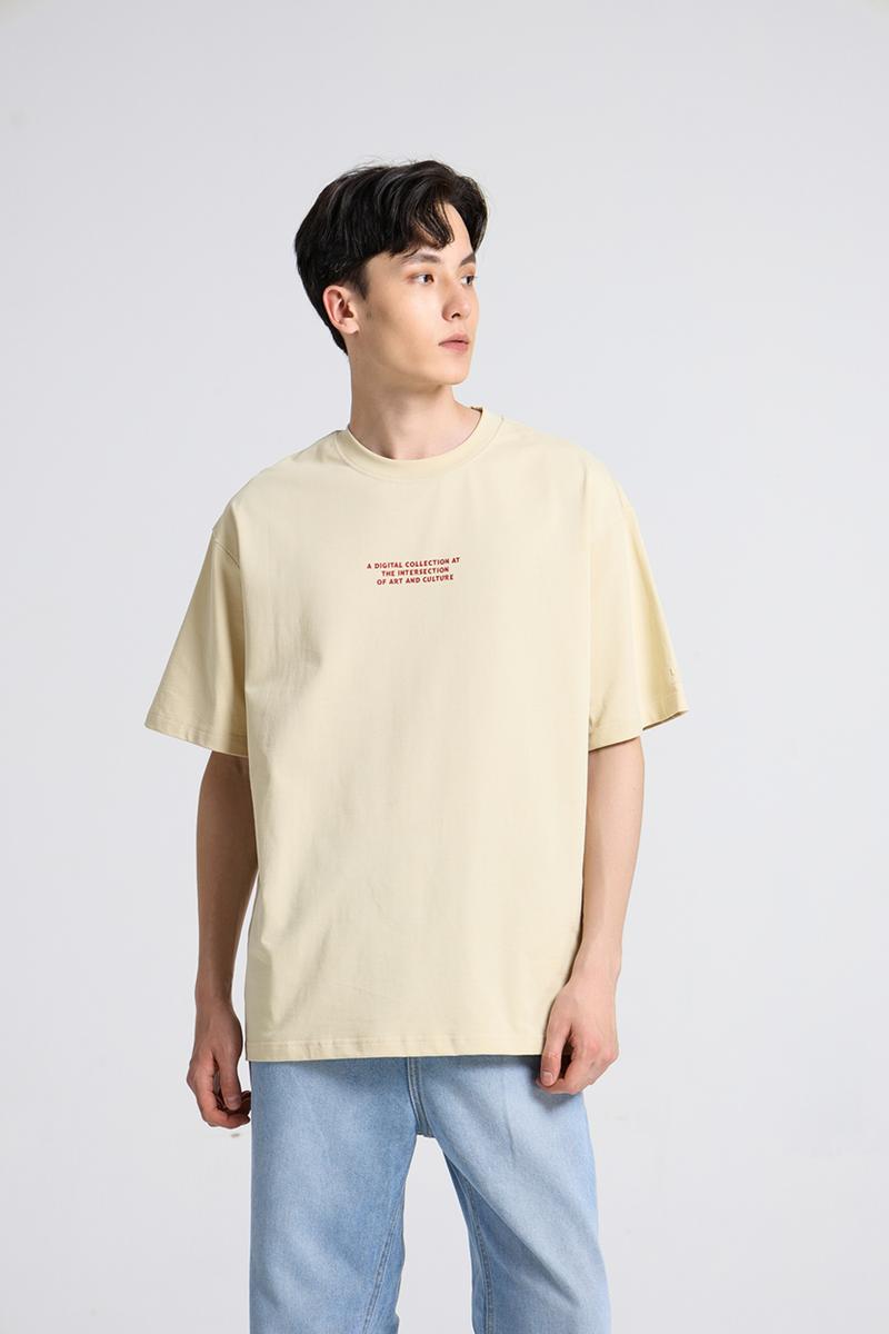 Product Introduction of Áo Thun Nam Cổ Tròn Tay Ngắn Thời Trang Y2010 Vải Cotton 2 Chiều Co Giãn Dáng Rộng No Style M107 23603 |YaMe| 10