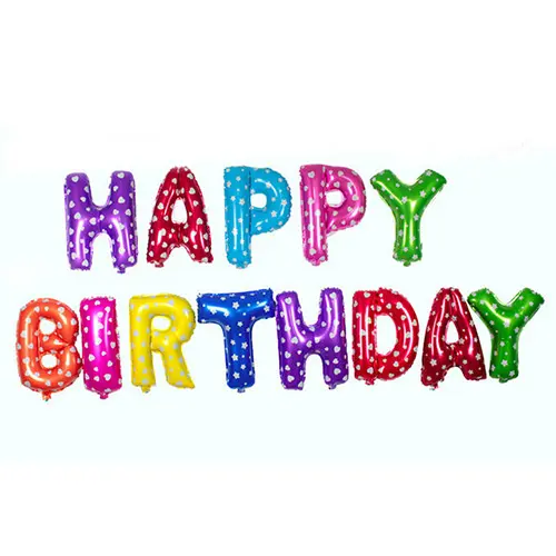 Bóng chữ Happy Birthday trang trí sinh sinh nhật Cao Su 4
