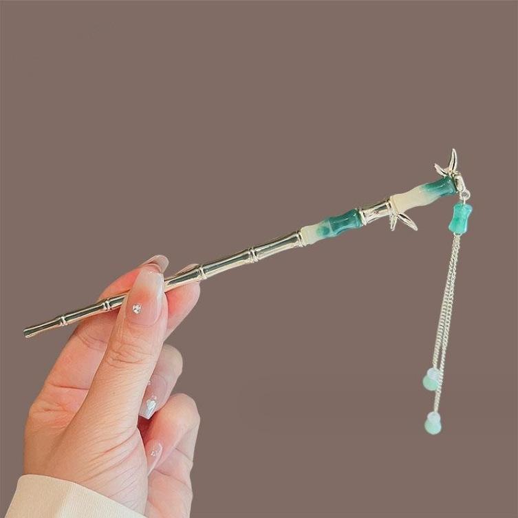 Kẹp Tóc, Phong Cách Trung Quốc Mới Cao Cấp, Kẹp Tóc Hoa Huệ Trong Thung Lũng, Siêu Thanh Lịch, Kẹp Tóc Tua Rua Lắc Bước, Phong Cách Cổ Trang, Phụ Kiện Tóc Hanfu, Mũ Cài Tóc 8