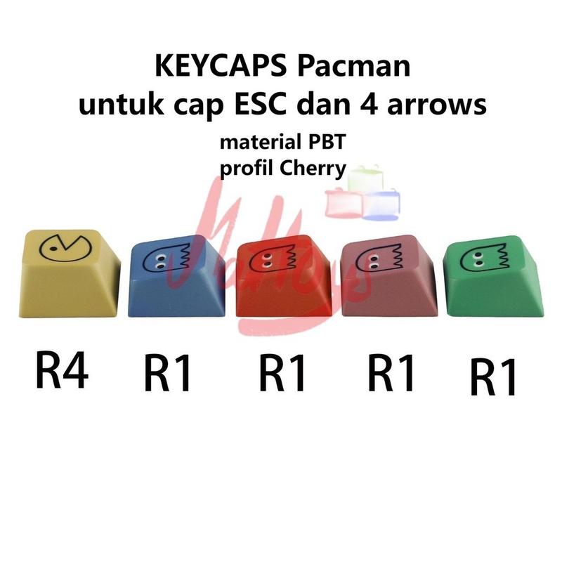 Keycaps PBT keyboard caps ESC dan arrows dye-sub pacman - Shop | Tokopedia