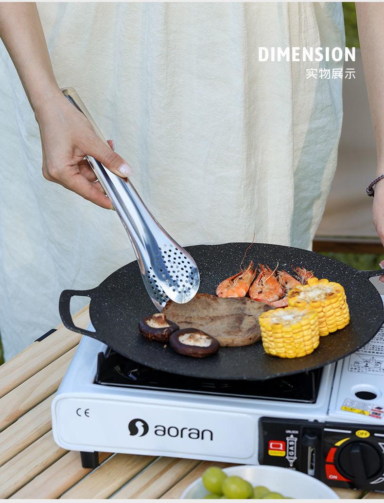 Product Introduction of Outdoor Kitchen knife set stainless steel portable cutlery camping gear supplies picnic cooking road trip 17