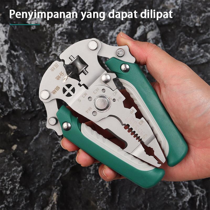 Tang Lipat 28 in 1 Pemotong Kabel Multifungsi Anti Shock Bahan Krom Vanadium Kawat Tang Dekrustasi Kabel Pengupas 27 Fungsi Ergonomis dengan Desain Lipat dan Pegangan Nyaman(Barang yang dikembalikan rusak atau hilang.) Tang Lipat 28 in 1 Pemotong Kabel Multifungsi Anti Shock Bahan Krom Vanadium Kawat Tang Dekrustasi Kabel Pengupas 27 Fungsi Ergonomis dengan Desain Lipat dan Pegangan Nyaman(Barang yang dikembalikan rusak atau hilang.)