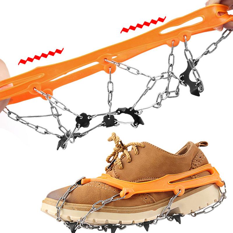 Product Introduction of Dụng Cụ Kẹp Đá Bằng Thép Không Gỉ, Mùa Đông Ngoài Trời, 8 Răng, Đinh Tán Cho Giày, Chống Trượt, Thích Hợp Để Leo Núi, Đi Bộ Đường Dài Và Tuyết, Đinh Tán, Crampons, Tay Cầm Cleats, Bọc Giày, Crampons, PURONG 26
