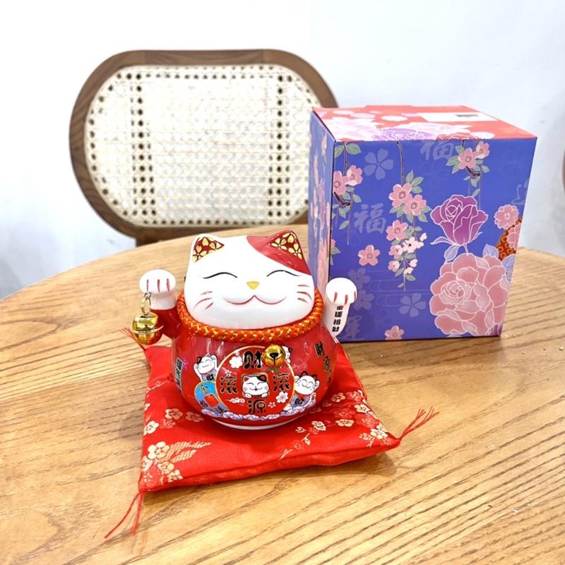 Mèo Vẫy Bằng Pin - Mèo Thần Tài Maneki Neko Kêu Gọi Khách Hũ Tiết Kiệm Trang Trí Nhà Cửa Quà Tặng Khai Trương Decor Decor Phòng 6
